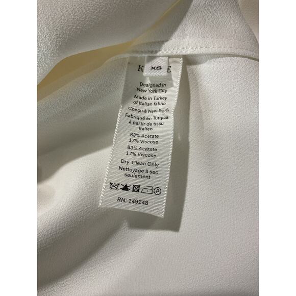 Khaite Midi Length White Acetate Dress Size XS - Picture 5 of 11